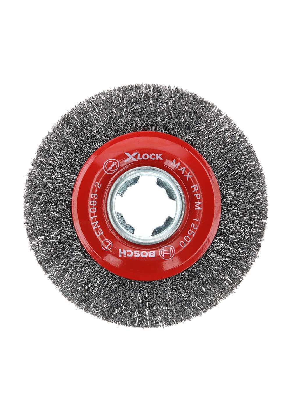 Bosch 4-1/2 In. Wheel Dia. X-LOCK Arbor Tempered Steel Crimped Wire Wheel WBX418 from Bosch