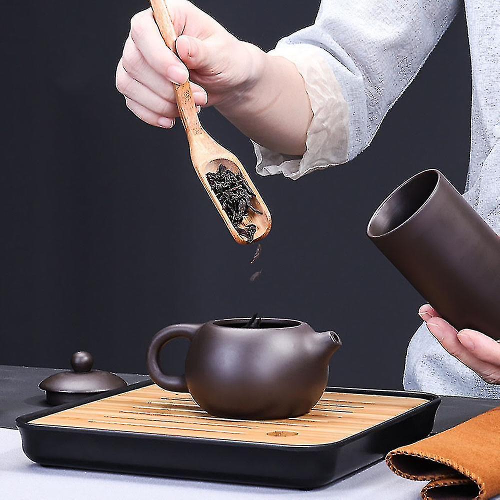 Purple Clay Chinese Kung Fu Tea Set Portable Travel Tea Pot Set