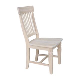 International Concepts Unfinished Wood Mission Dining Chair (Set of 2) C-11P