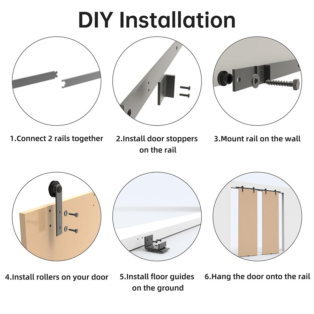 Yescom 2Pcs I Style Sliding Barn Door Track Replacement Wheel