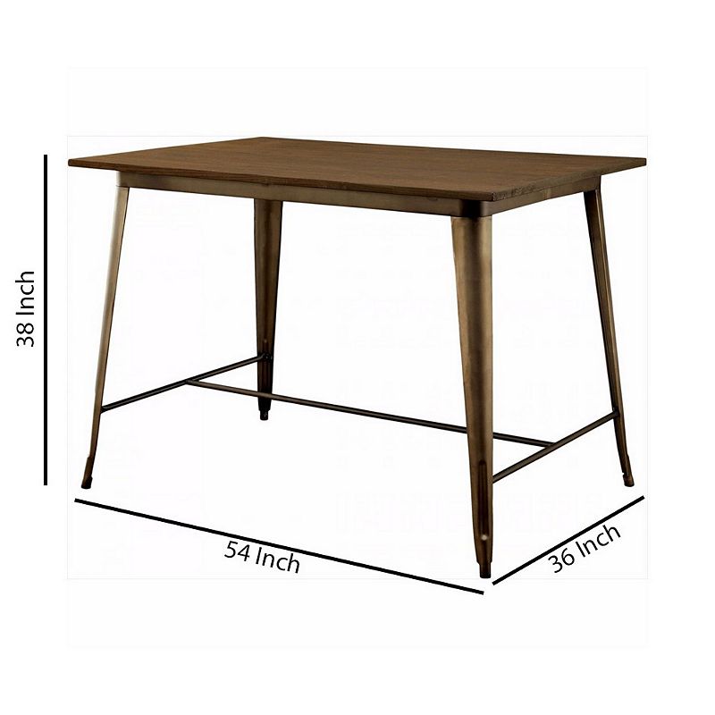 Cooper II Counter Ht. Table， Brown