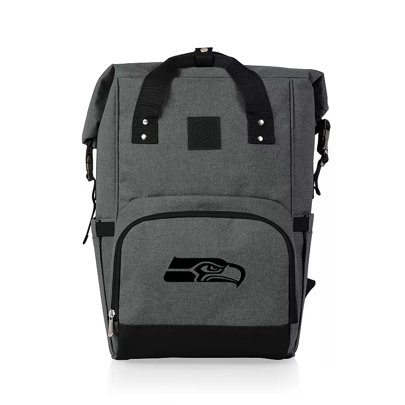 Picnic Time Seattle Seahawks On The Go Roll-Top Cooler Backpack