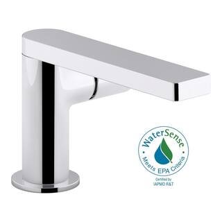 KOHLER Composed Single Hole Single-Handle Bathroom Faucet with Cylindrical Handle and Drain in Polished Chrome K-73050-7-CP