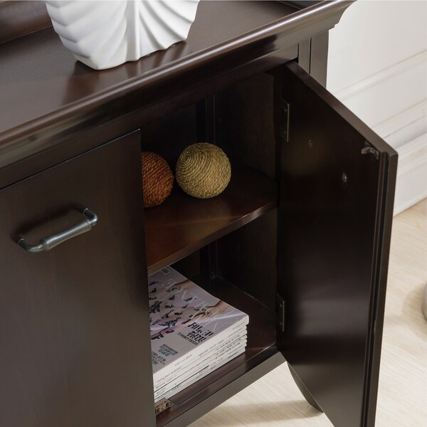 Copper Grove Dillberry Wood Cherry Foyer Cabinet