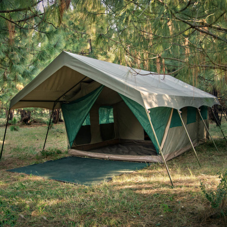 BushTec Adventure Meru Echo 2200 Multi-Room With Veranda Combo Glamping Tent - ALFCSDCT