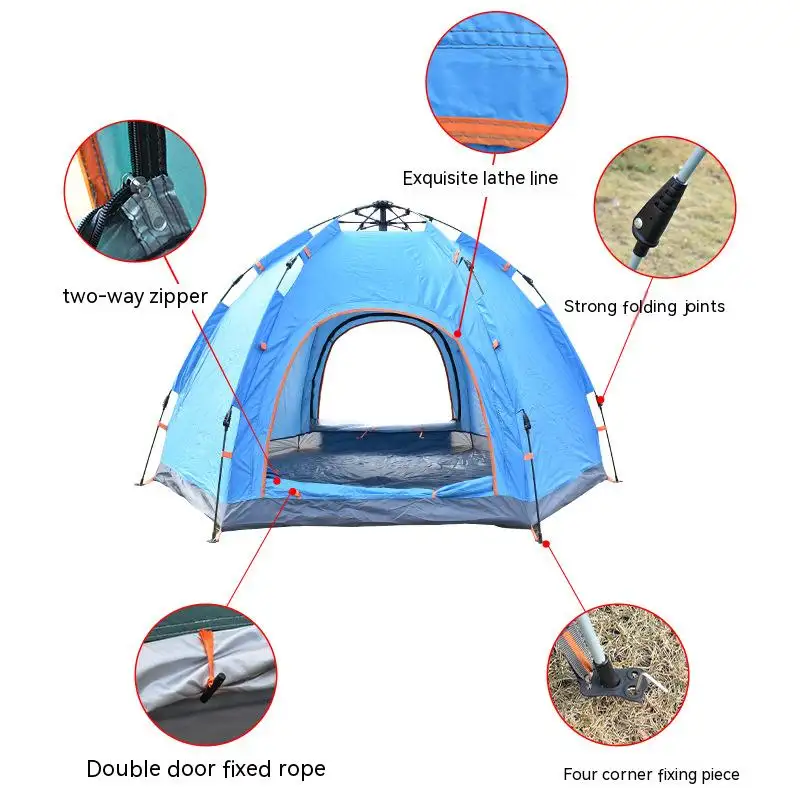 Outdoor Camping Tente Manufacturer Automatic Air Tent 3 4 Person Ball Tent