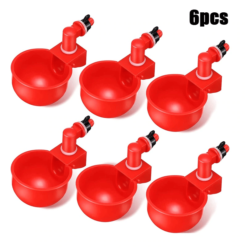 (⚡Flash Sale Today - 49% OFF) 6PCS/SET Automatic Poultry Drinking Bowl - Buy 2 Get 1 Free