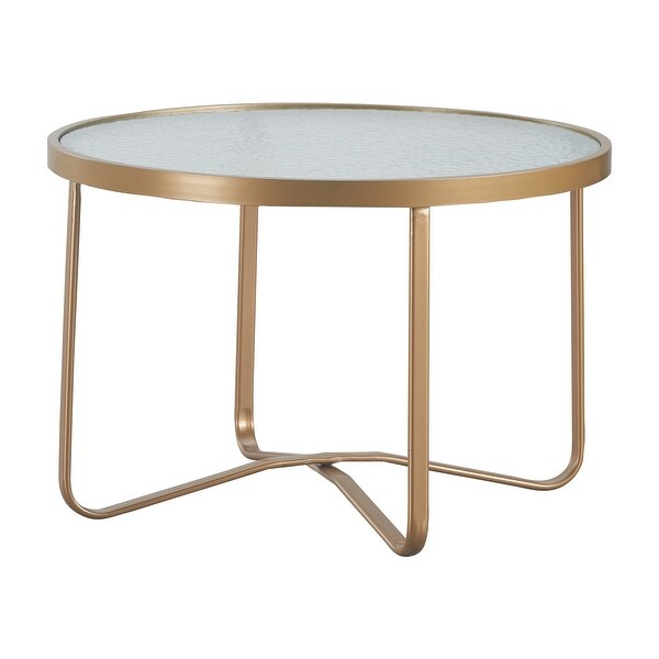 Elle Decor Mirabelle Outdoor Coffee Table，French Gold