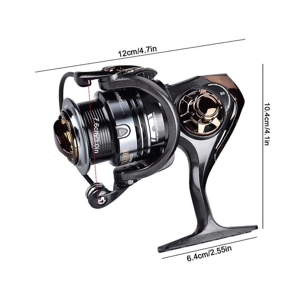 Deukio High-speed Sea Fishing Reel 7.1:1 Match Spool Spinning Reel For Quick Casting (hs3000)