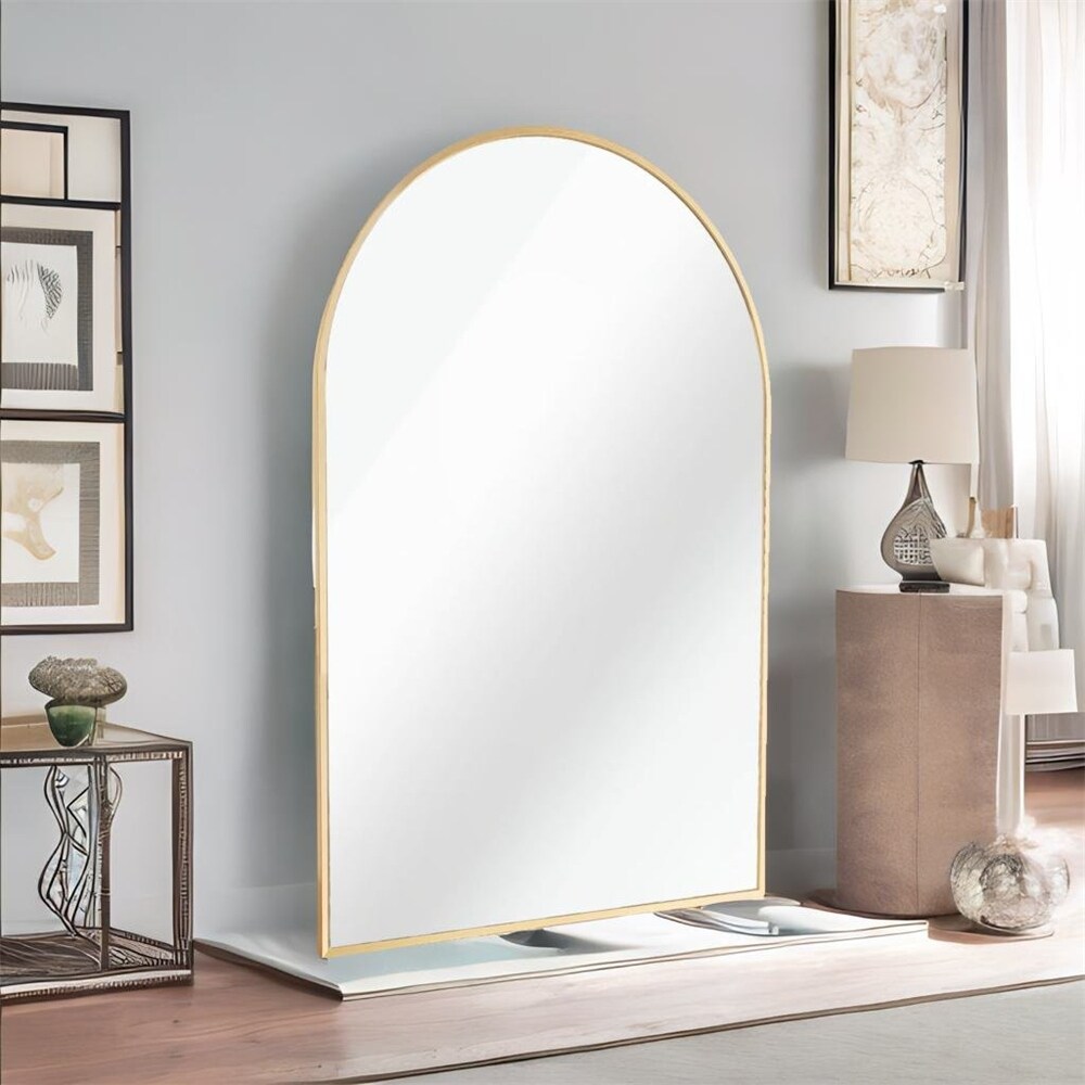 Metal Large Arch Mirror with Shatterproof Film and Density Board