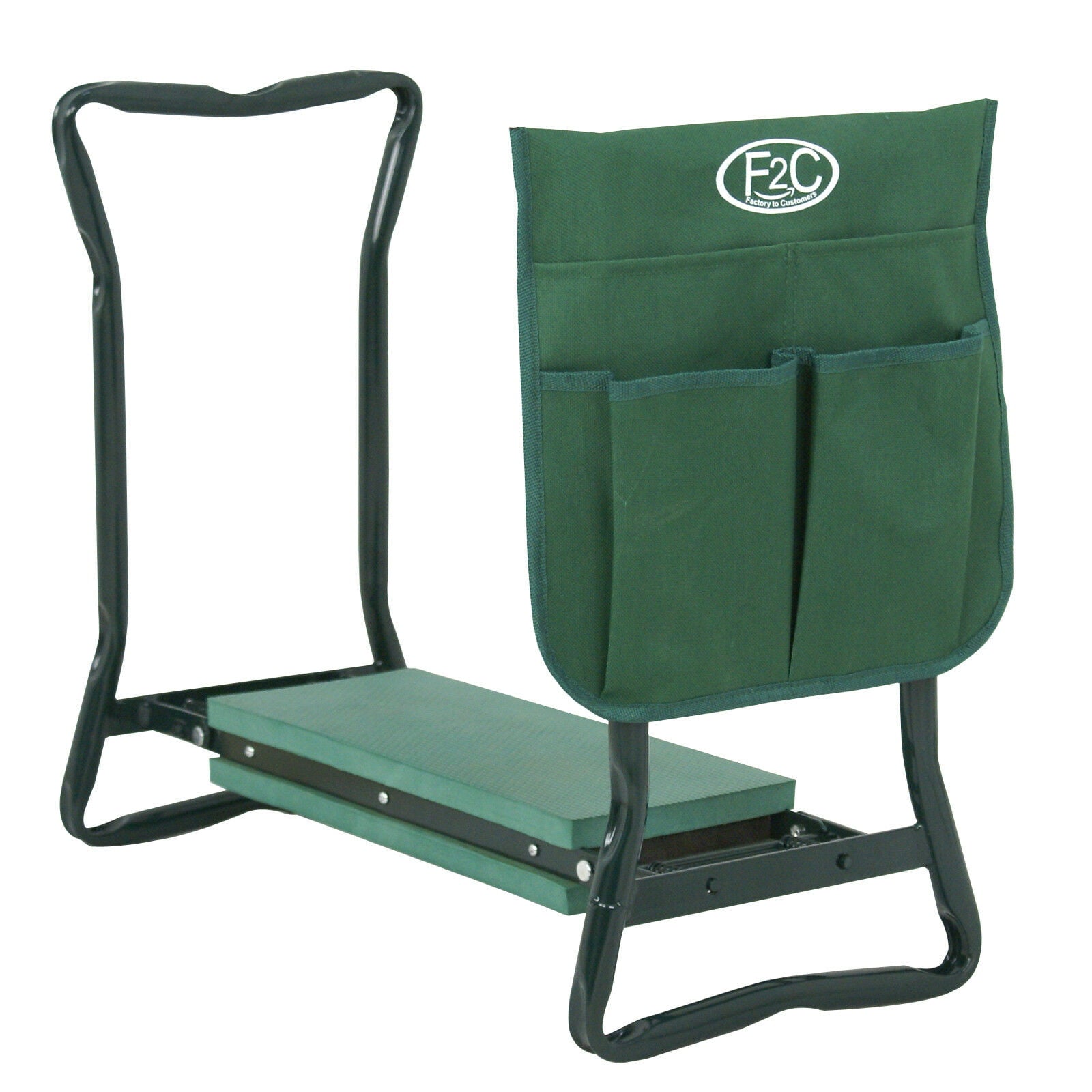 ZENSTYLE Folding Garden Kneeler Bench Kneeling Soft Eva Pad Seat With Stool Pouch