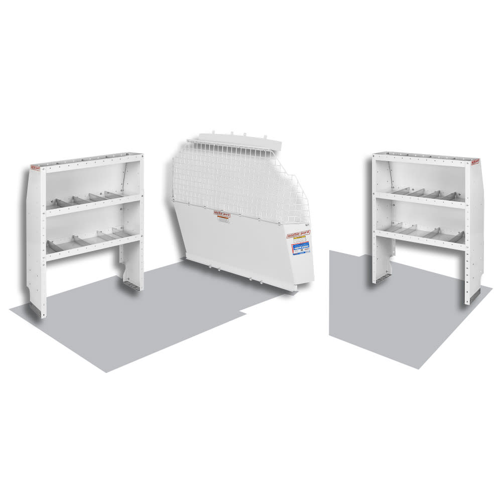 Commercial Shelving Package for Compact 2014 Ford Transit Connect Vans