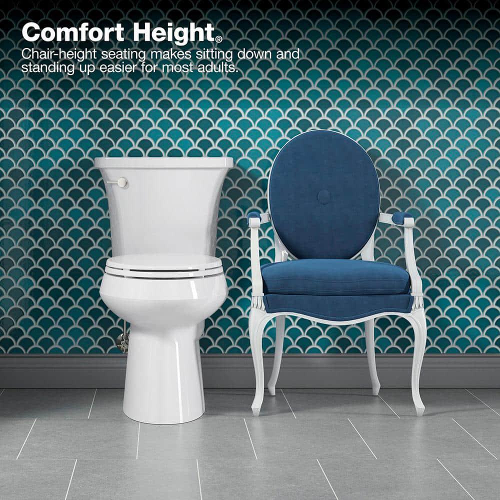 KOHLER Cimarron Rev 360 2piece 128 GPF Single Flush RoundFront Complete Solution Toilet in White Seat Included