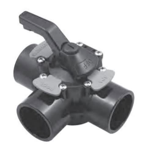 Waterway 600 7100 CPVC 3 Way Truseal Diverter Valv...