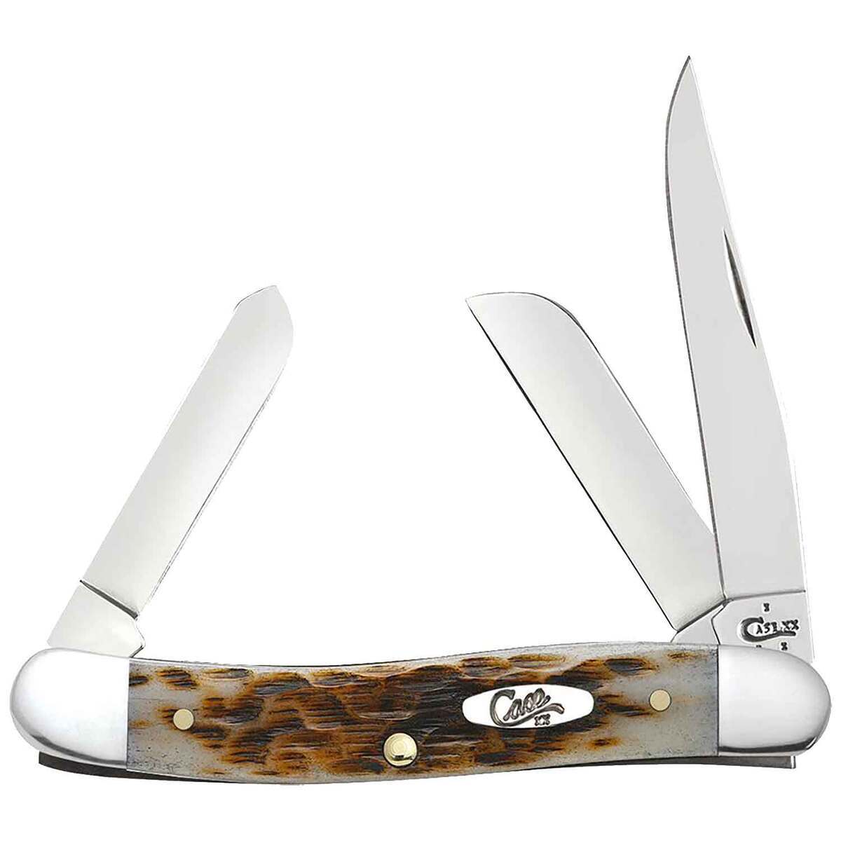 Case Medium Stockman 2.57 inch Folding Knife  Amber