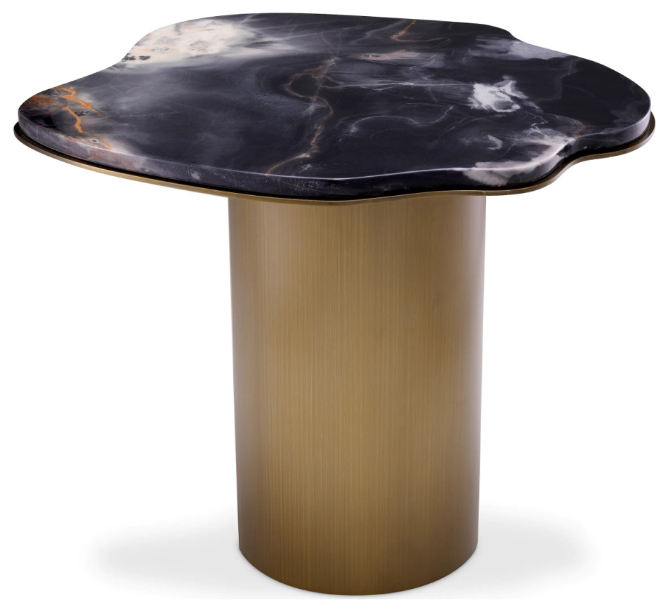 Free Form Marble Side Table  Eichholtz Shapiro   Contemporary   Side Tables And End Tables   by Oroa   Distinctive Furniture  Houzz