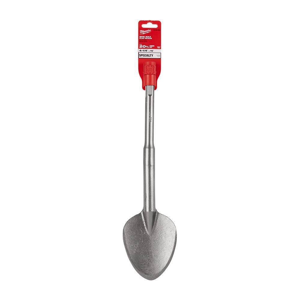 MW 4-14 in. x 16 in. SDS-MAX Steel Clay Spade 48-62-4094