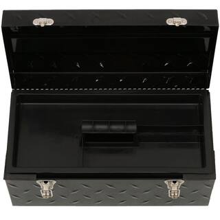 Husky 20 in. Tread Plate Metal Portable Tool Box TB-520