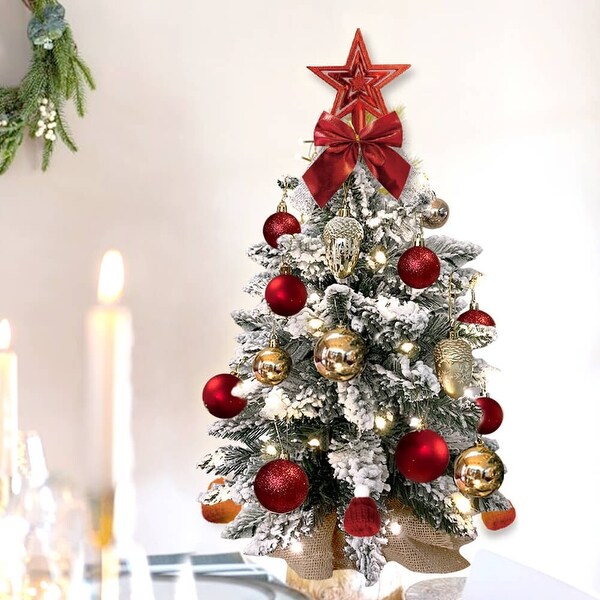 2ft Tabletop Christmas Tree with Artificial Mini Christmas Decoration