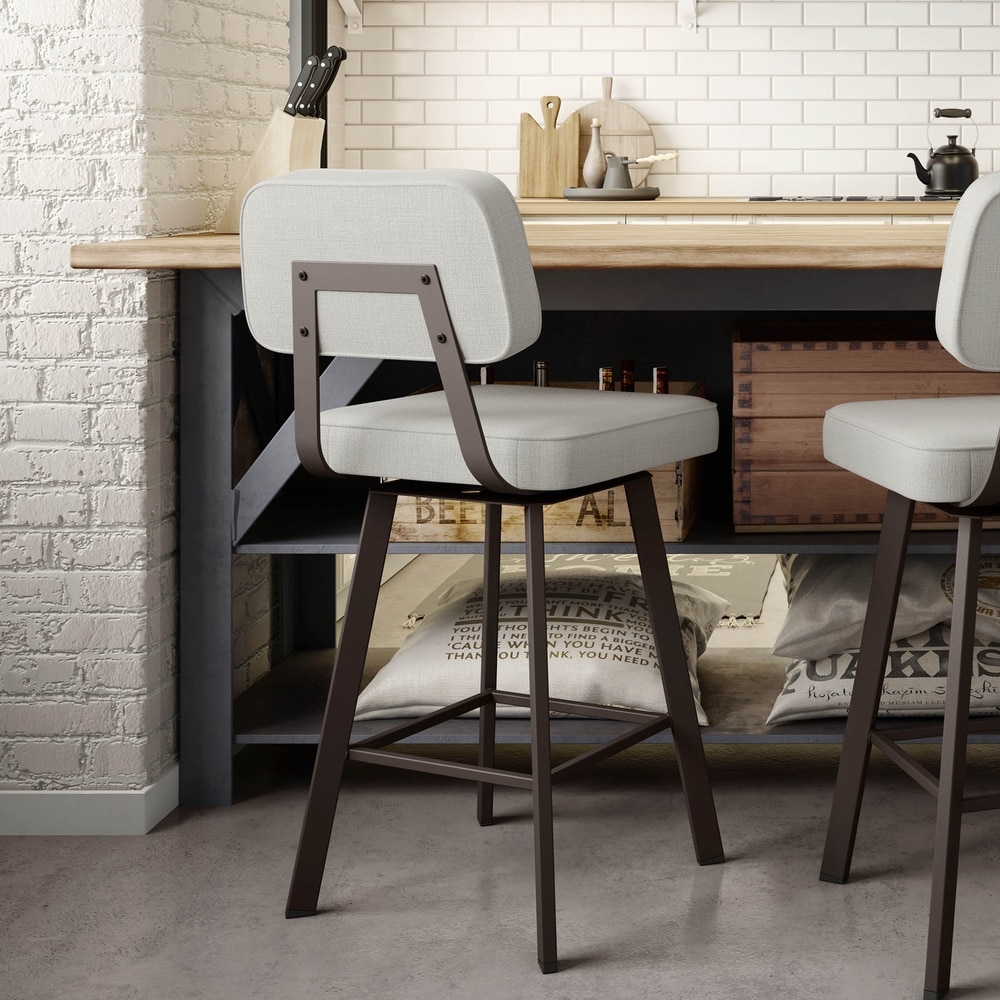 Amisco Clarkson Swivel Bar Stool