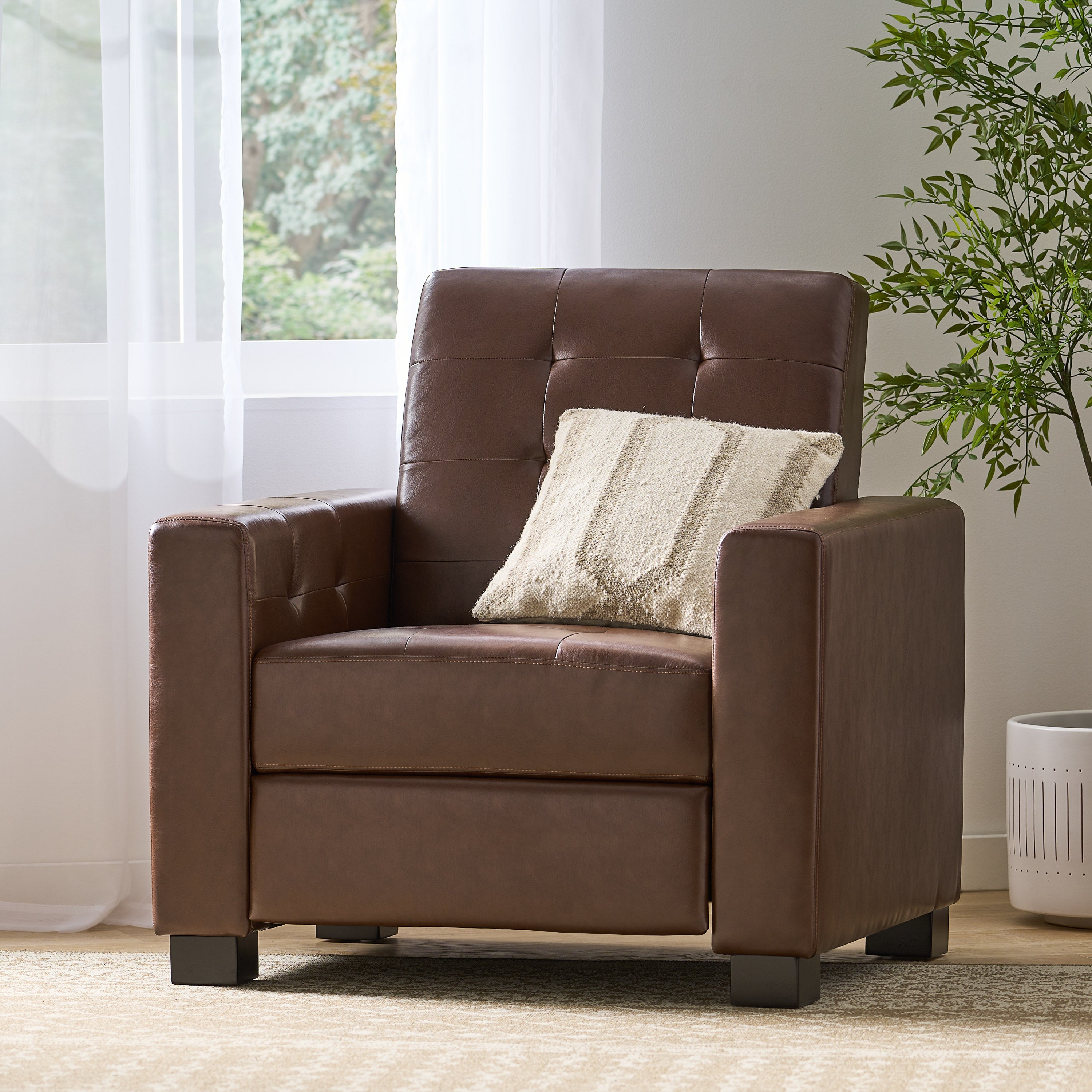 Langseth Contemporary Tufted Pushback Recliner