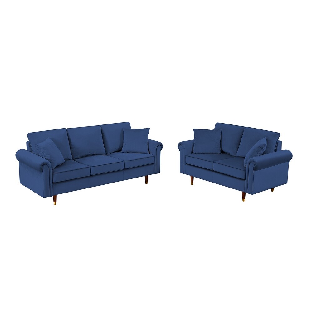 Modern Velvet Sofa Set for Living Room