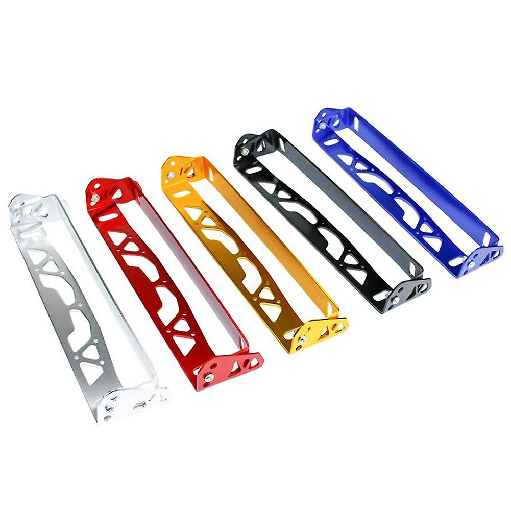 Adjustable Universal License Plate Aluminum Alloy Adjustable License Plate Holder Front Bumper Locator Modified License Plate Accessories Gold