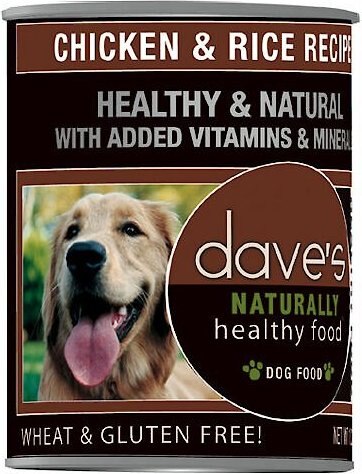 Dave's Pet Food Naturally Healthy Chicken and Rice Recipe Canned Dog Food