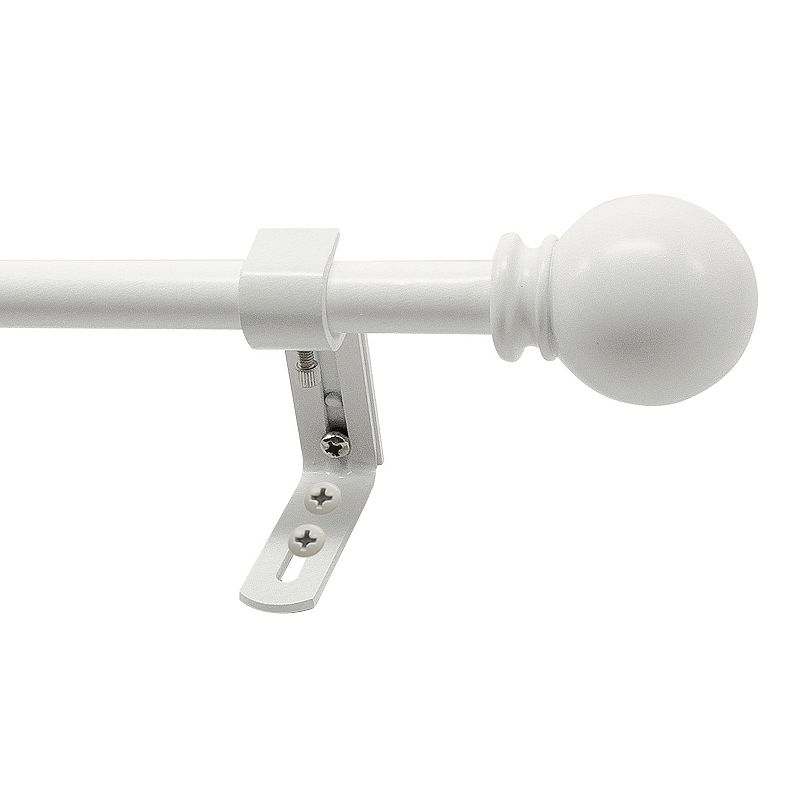 Decopolitan Large Ball Curtain Rod Set