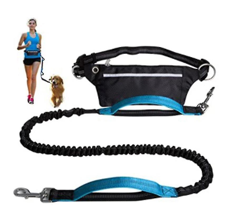 For Running， Jogging， Hiking， Retractable Bungee Dog Leash， Jogginglein Dog， Adjustable Hip Belt， Reflective Seams