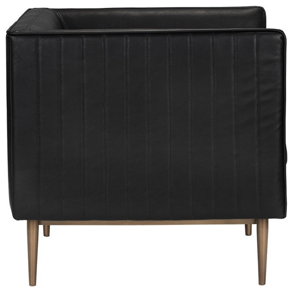 Batavia Armchair  Vintage Black   Midcentury   Armchairs And Accent Chairs   by Sunpan Modern Home  Houzz