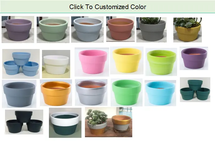 High Quality Terracotta Pots International Flowerpots Short Planting Pots Succulent Pot Planters