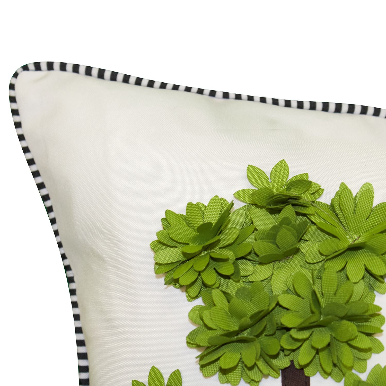 Edie @ Home Dimensional Indoor and Outdoor Potted Topiary Throw Pillow