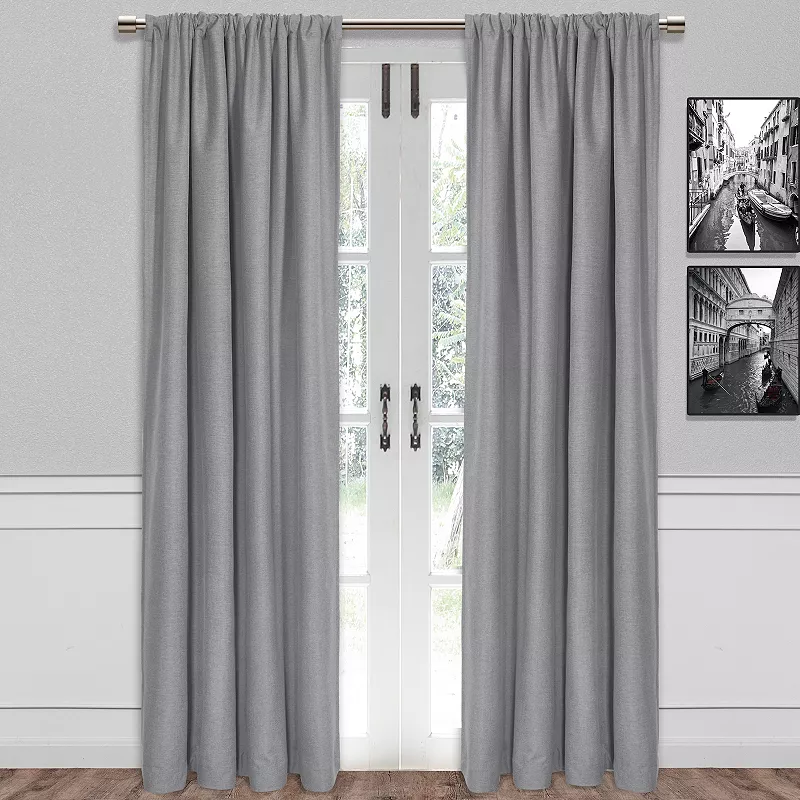 B. Smith Bradley Total Blackout Textured Window Curtain Panel