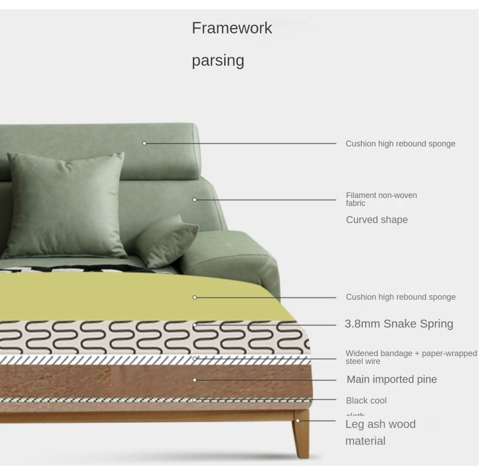 Russian Larch Modern Corner Fabric Sofa WIth High Back   Midcentury   Sofas   by GVAwood  Houzz