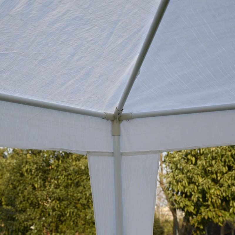 10 x 10 FT Outdoor Gazebo Canopy Tent Party Wedding Event Tent for Backyard Lawn Garden