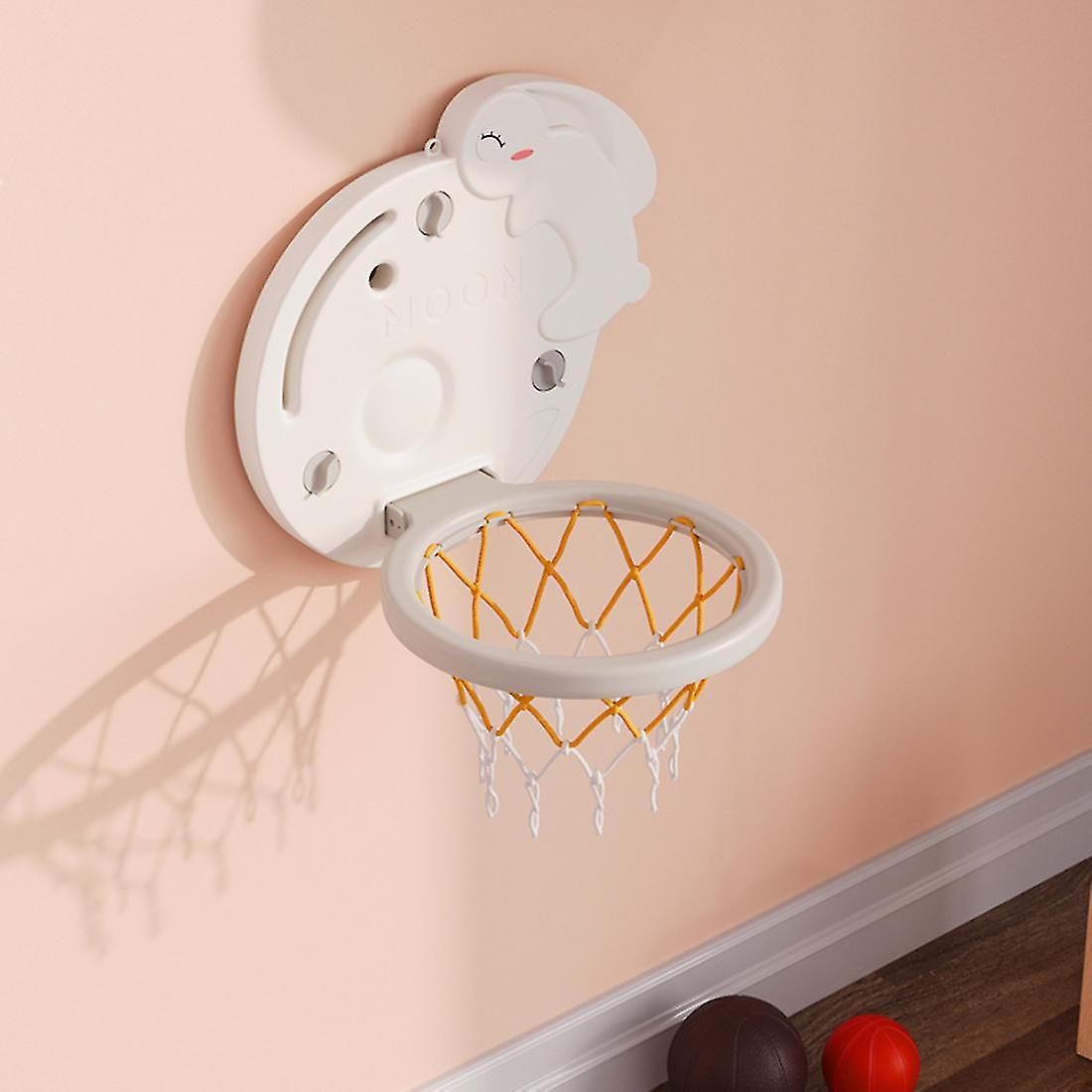 Livingandhome Kids Sport Toy Basketball Hoop Mounted Mini Basketball And Hoop For Kids Toddler