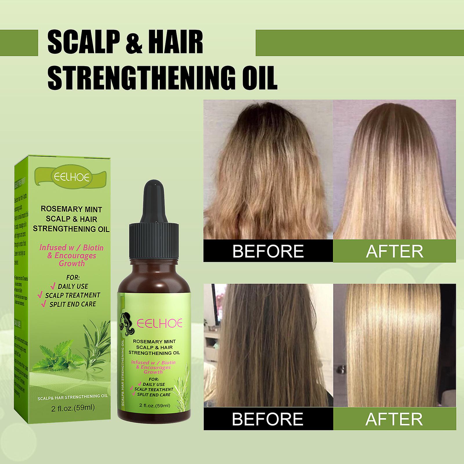 Mint Hair Solution Scalp Massage Smooths Dry Frizz Strengthens Hair And Essential Oils