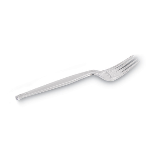 Dixie Plastic Cutlery， Forks， Heavyweight， Clear， 1，000/Carton (FH017)