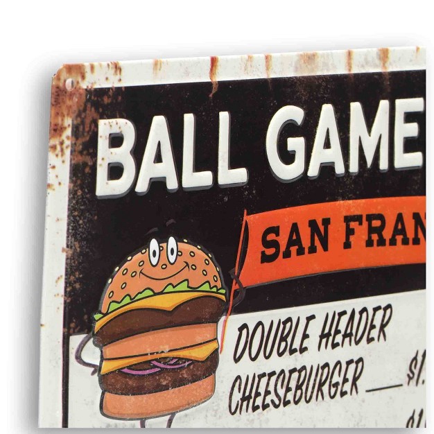 Mlb San Francisco Giants Baseball Concession Metal Sign Panel