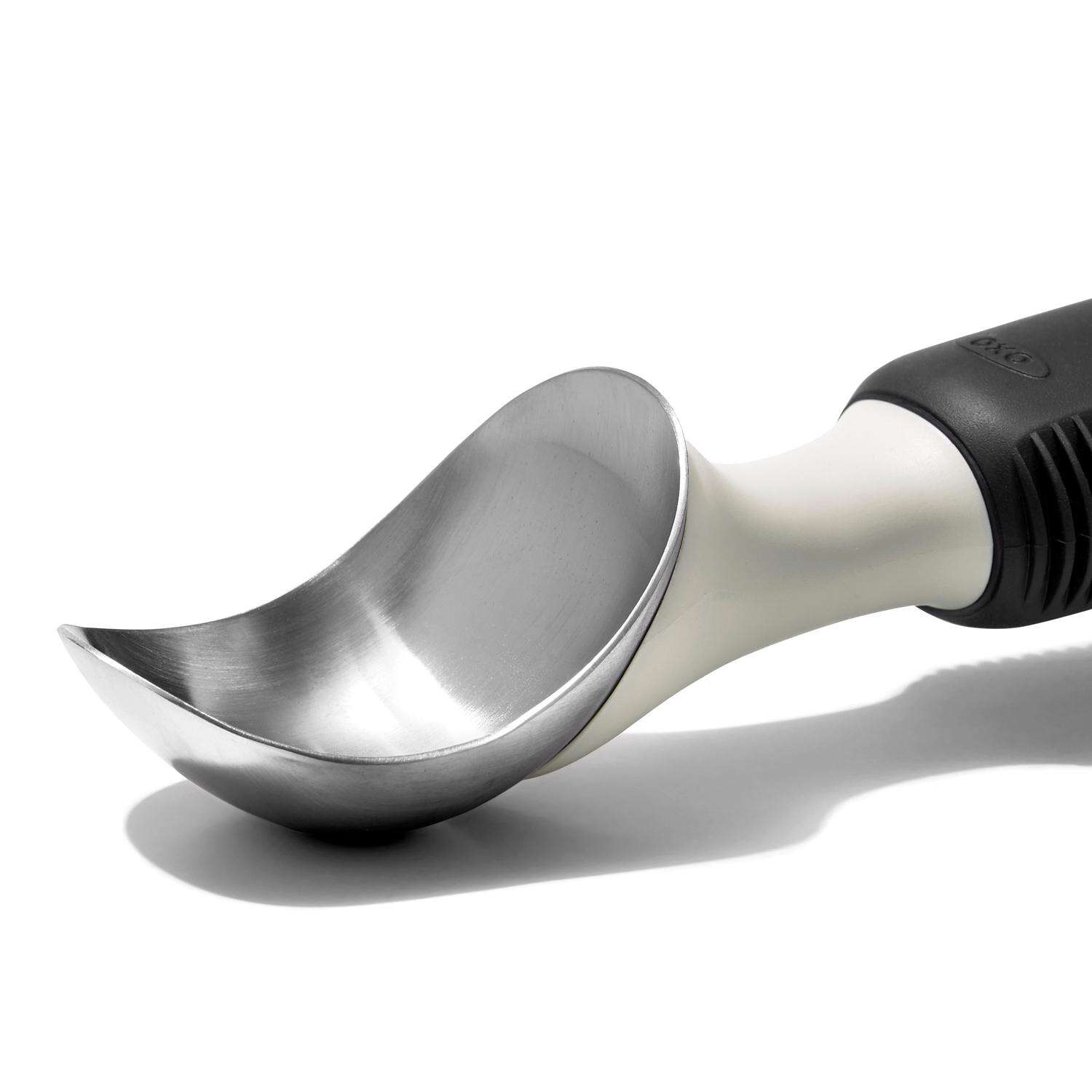 OXO Good Grips Silver/Black Chrome/Plastic Ice Cream Scoop