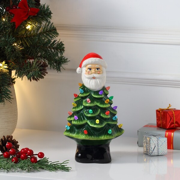 8.5 Nostalgic Ceramic Santa Tree