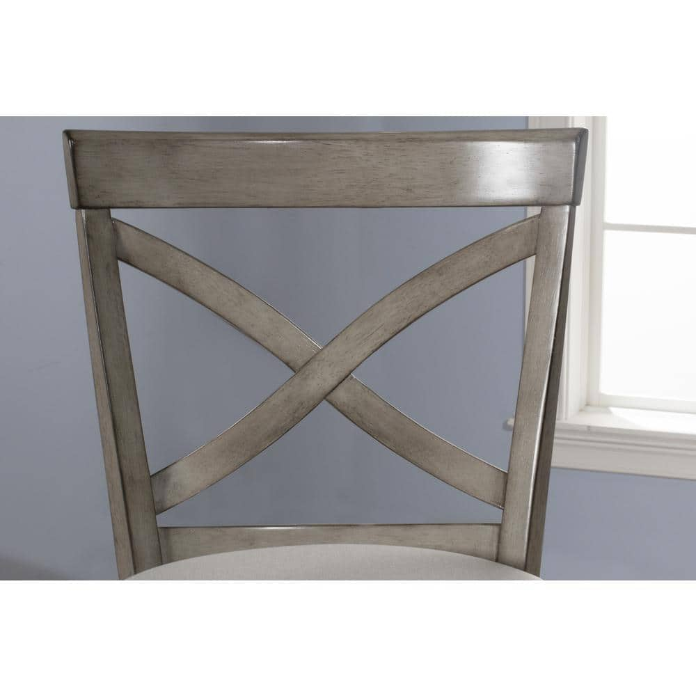 Hillsdale Furniture Ellendale 31.25 in. Aged Gray Bar Stool 5304-831