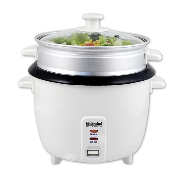 Better Chef 5 cup Rice Cooker With Food Steamer