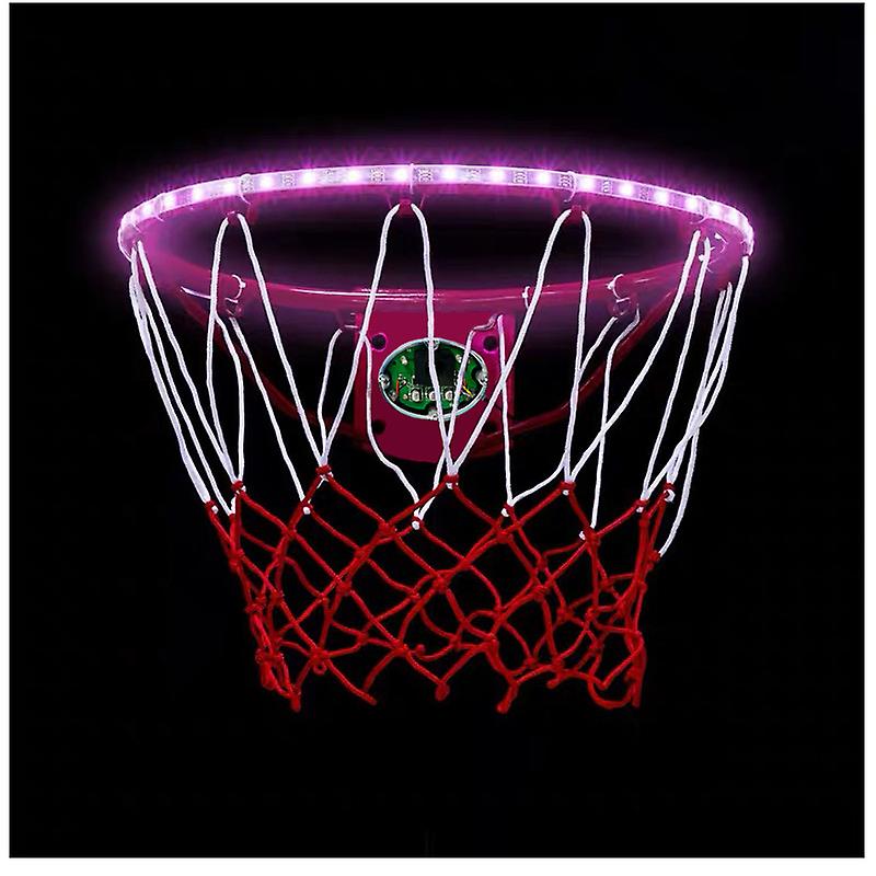 Led Basketball Hoop Enter Ball Induction Light Bar Outdoor Rainproof Solar Energy Goal Scoring Induction Luminous Light Strip