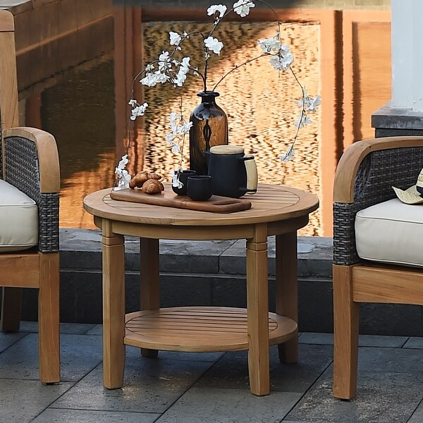 Cambridge Casual Sherwood 3Piece Teak Outdoor Rocking Chair Chat Set