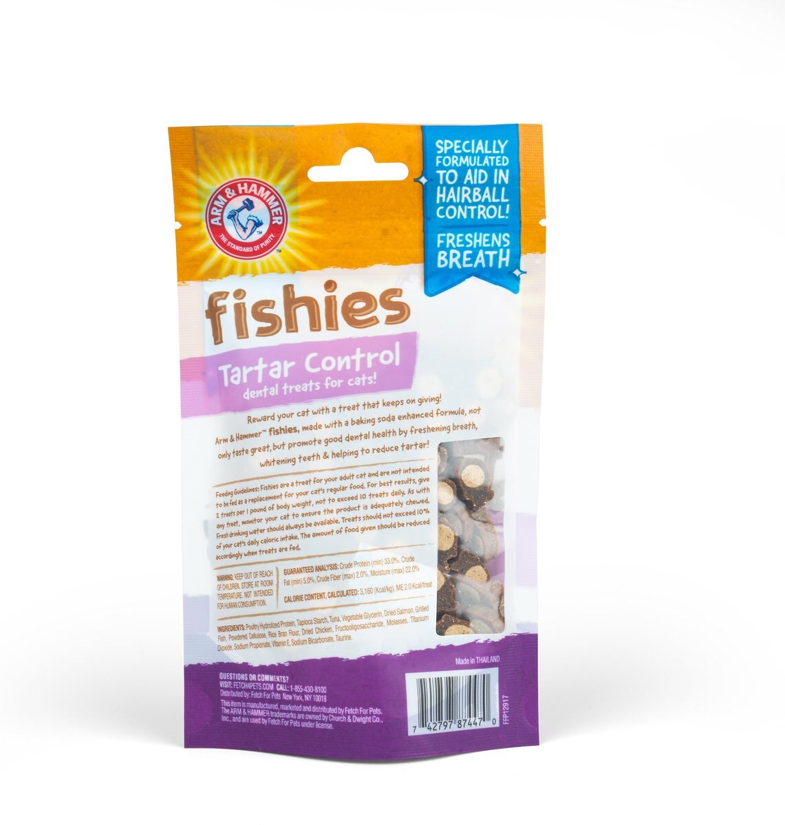 Arm and Hammer Fishies Tartar Control Extra Small Salmon Flavor Cat Dental Treats