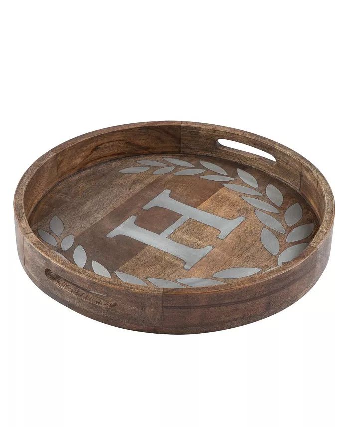 The GG Collection Heritage Collection Monogram Mango Wood Round Tray