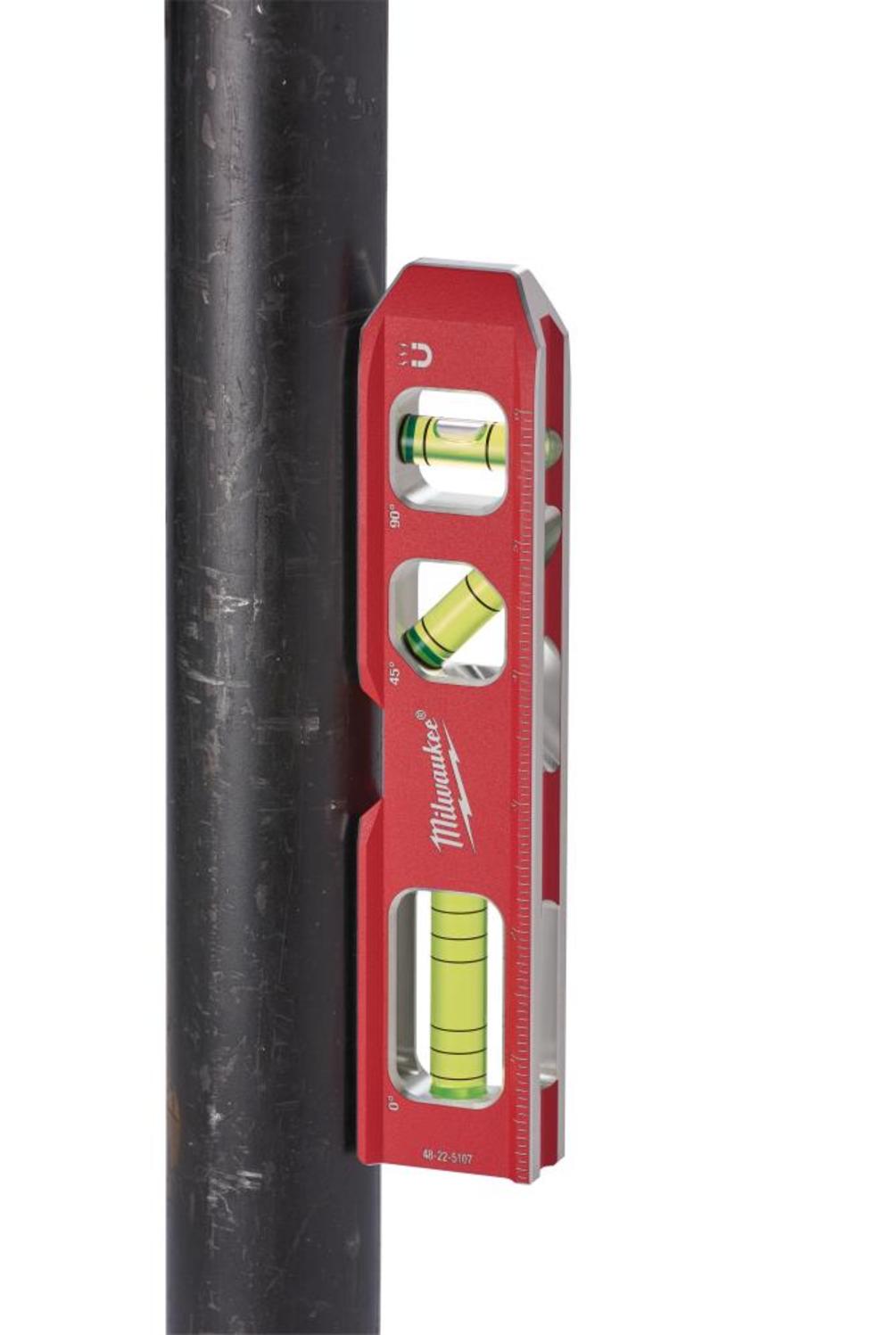 Milwaukee REDSTICK Box Level 48 and Compact Billet Torpedo Level Bundle