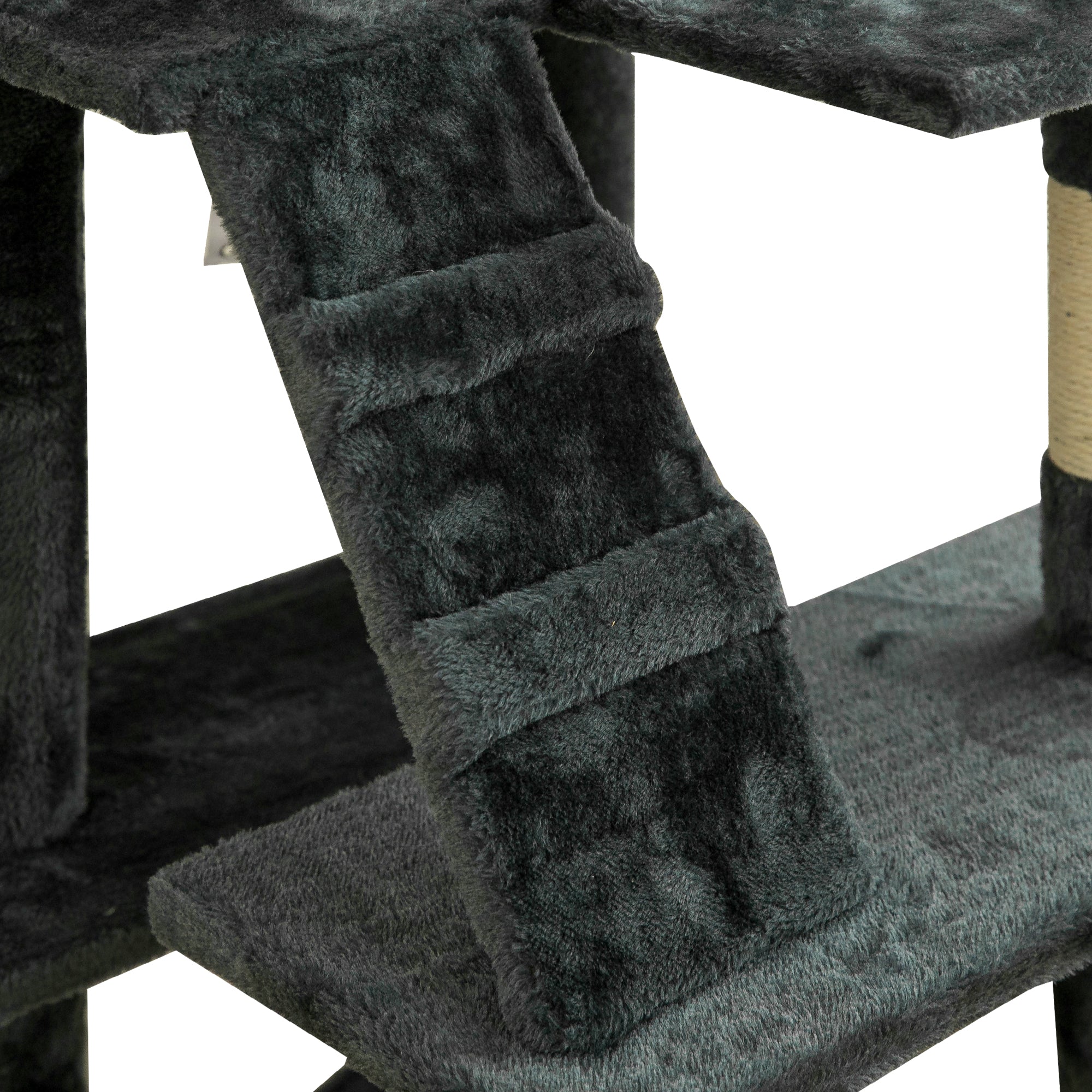 MWPO 63.8-in Cat Tree for Large Cat Tower with Condo and Scratching Post,Dark Gray